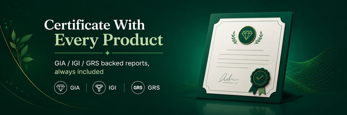 Certificate with every product
