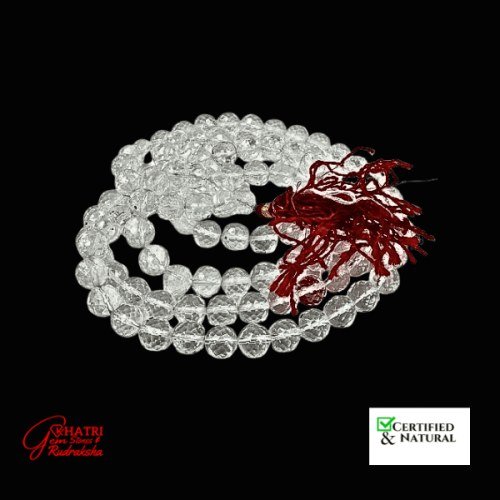 Sphatik Mala Recut 6MM