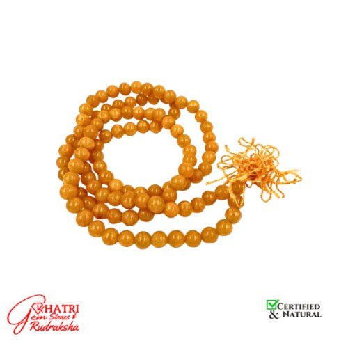 Agate Mala (Yellow)