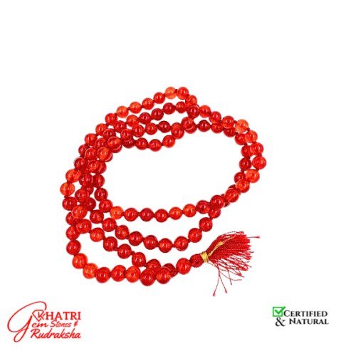Agate mala (Red)